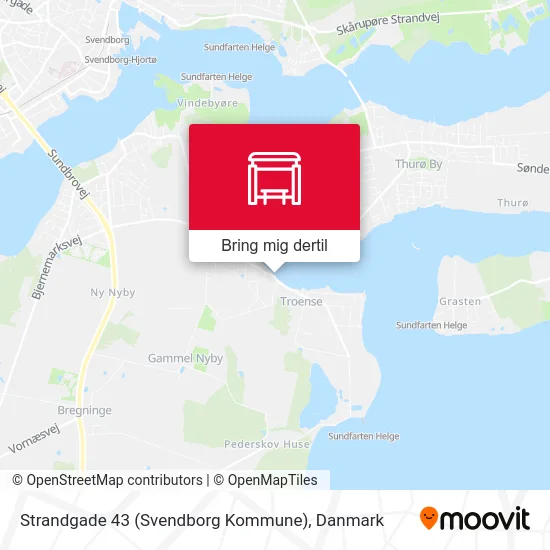 Strandgade 43 (Svendborg Kommune) kort