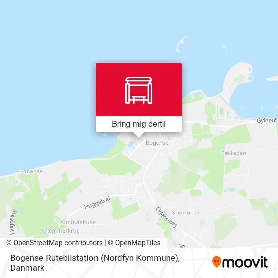 Bogense Rutebilstation (Nordfyn Kommune) kort