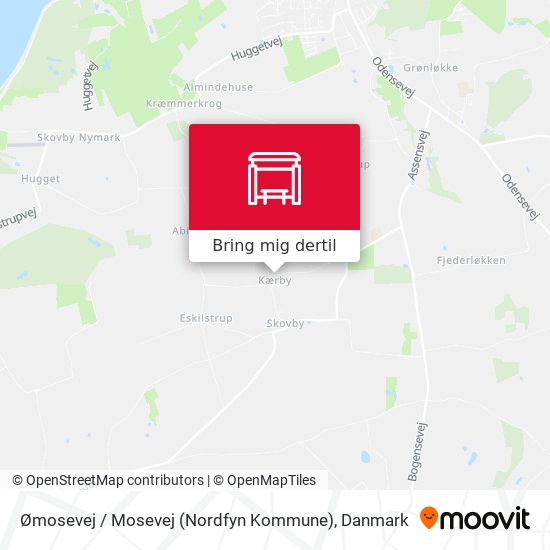 Ømosevej / Mosevej (Nordfyn Kommune) kort