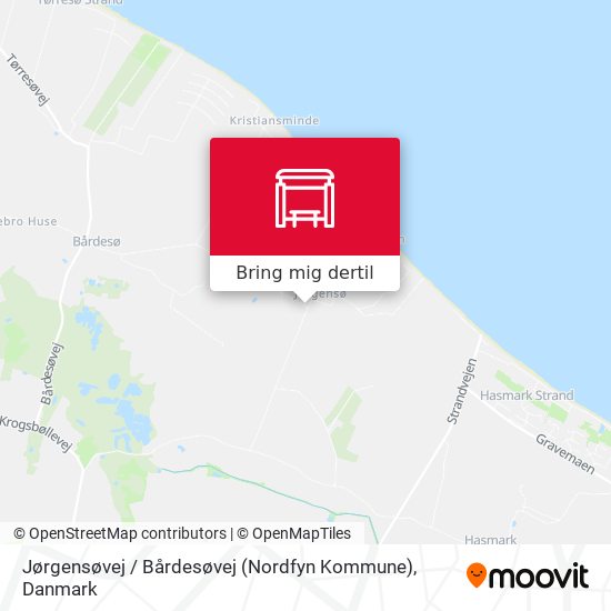 Jørgensøvej / Bårdesøvej (Nordfyn Kommune) kort