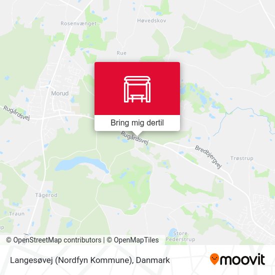 Langesøvej (Nordfyn Kommune) kort