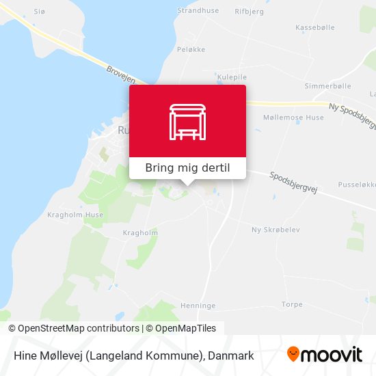 Hine Møllevej (Langeland Kommune) kort
