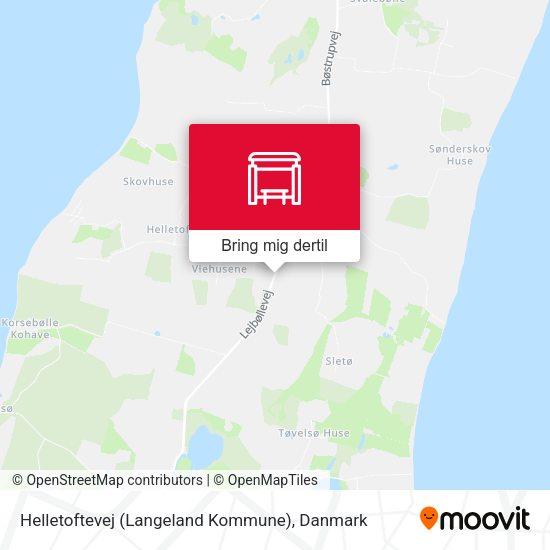 Helletoftevej (Langeland Kommune) kort