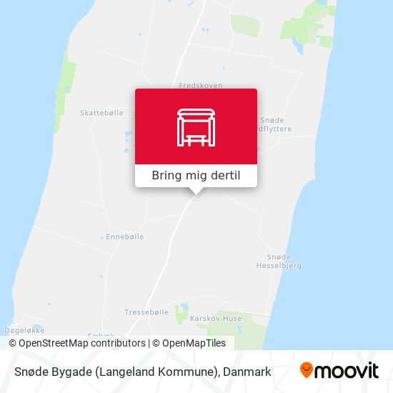 Snøde Bygade (Langeland Kommune) kort