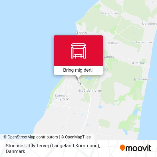 Stoense Udflyttervej (Langeland Kommune) kort