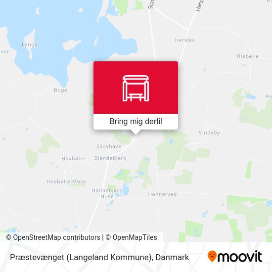 Præstevænget (Langeland Kommune) kort