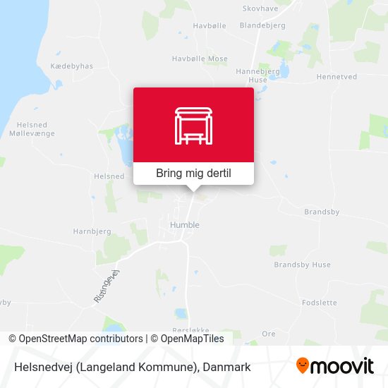 Helsnedvej (Langeland Kommune) kort