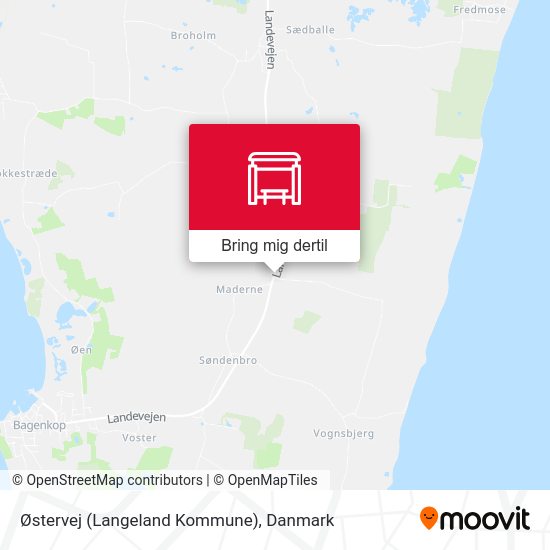 Østervej (Langeland Kommune) kort
