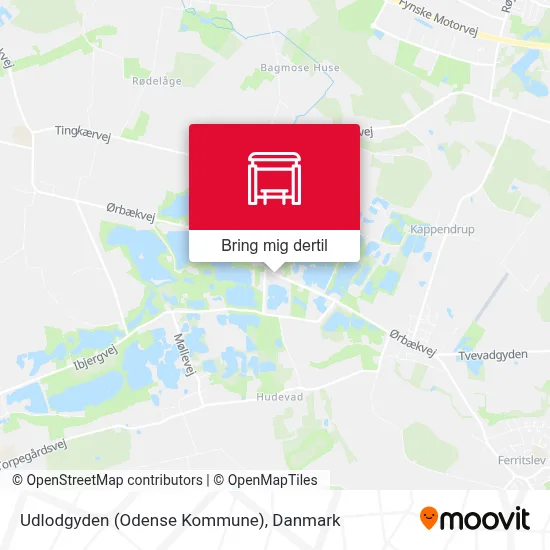 Udlodgyden (Odense Kommune) kort