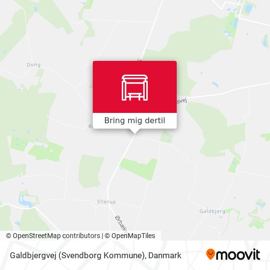 Galdbjergvej (Svendborg Kommune) kort