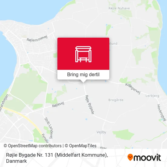 Røjle Bygade Nr. 131 (Middelfart Kommune) kort