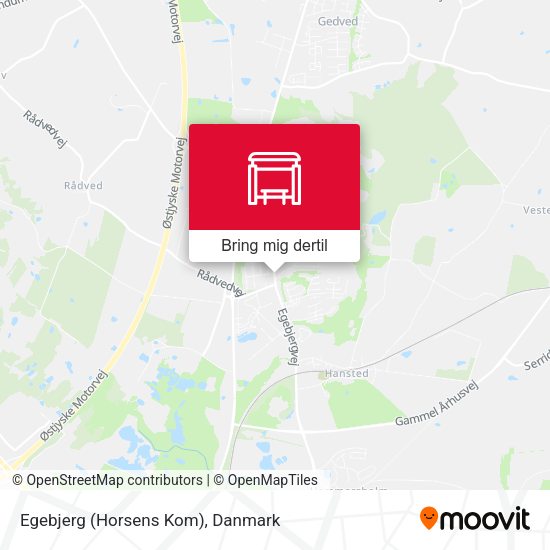 Egebjerg (Horsens Kom) kort