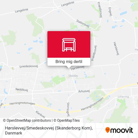 Hørslevvej / Smedeskovvej (Skanderborg Kom) kort