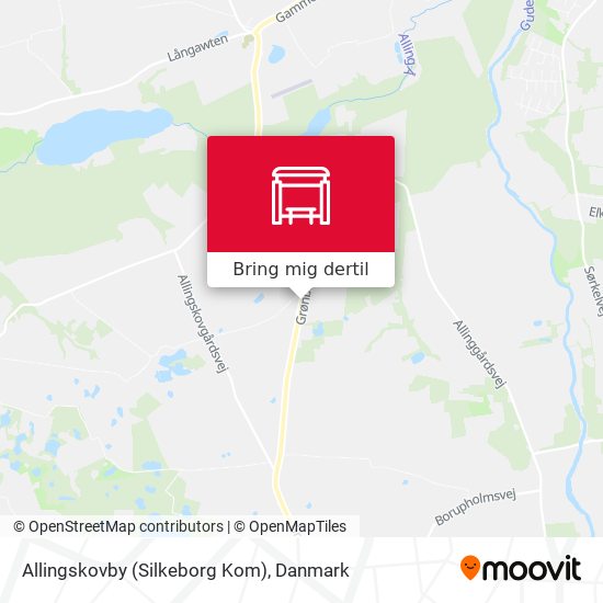 Allingskovby (Silkeborg Kom) kort