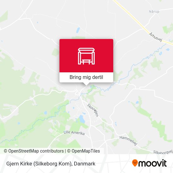 Gjern Kirke (Silkeborg Kom) kort