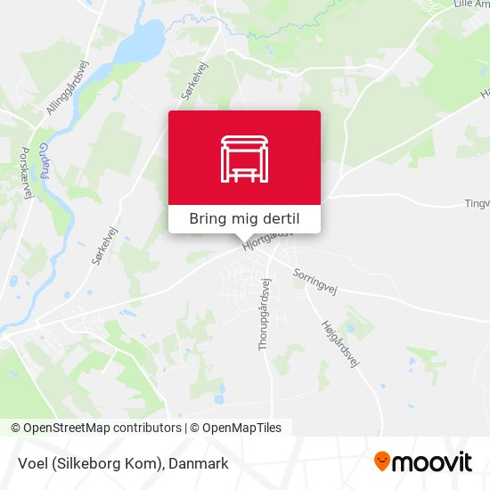 Voel (Silkeborg Kom) kort