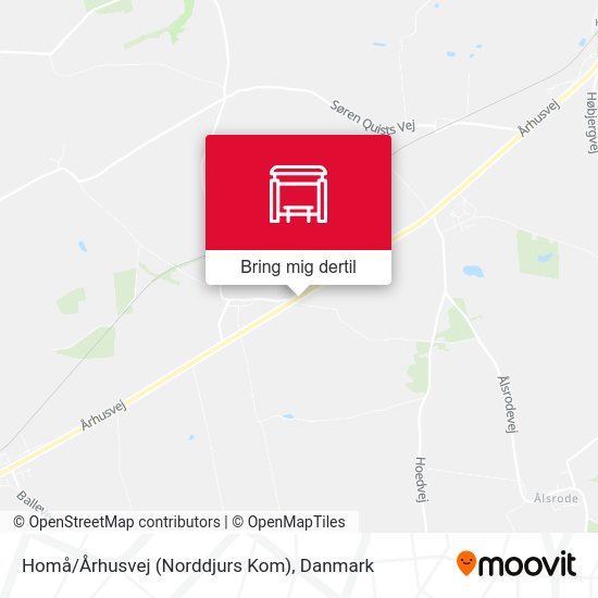 Homå/Århusvej (Norddjurs Kom) kort