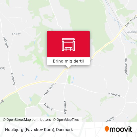 Houlbjerg (Favrskov Kom) kort