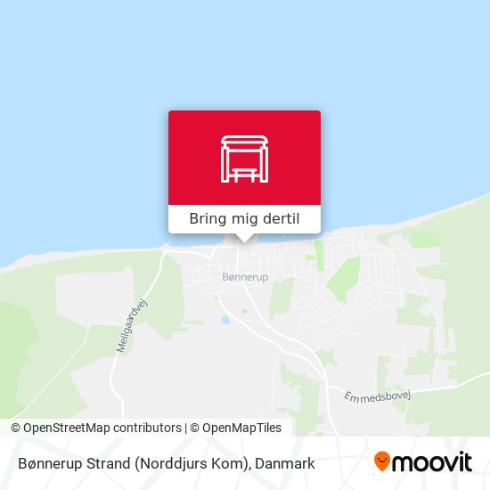 Bønnerup Strand (Norddjurs Kom) kort