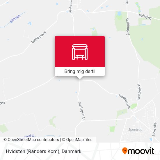 Hvidsten (Randers Kom) kort