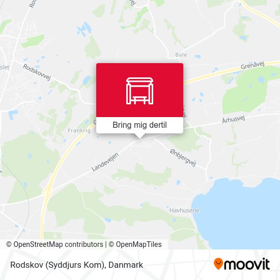 Rodskov (Syddjurs Kom) kort