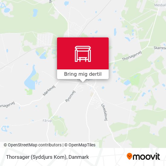 Thorsager (Syddjurs Kom) kort