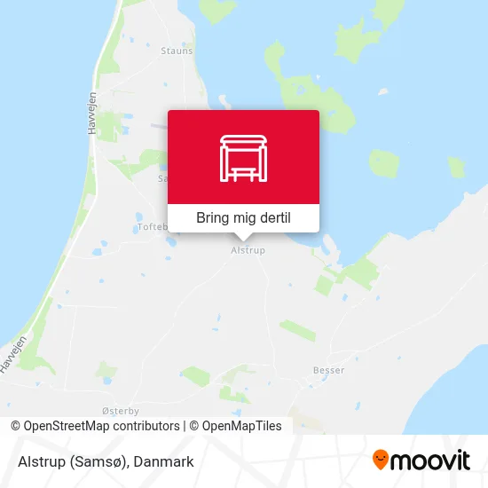 Alstrup (Samsø) kort