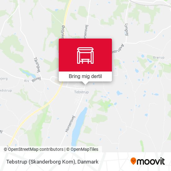 Tebstrup (Skanderborg Kom) kort
