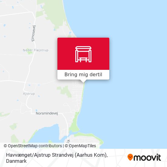 Havvænget / Ajstrup Strandvej (Aarhus Kom) kort
