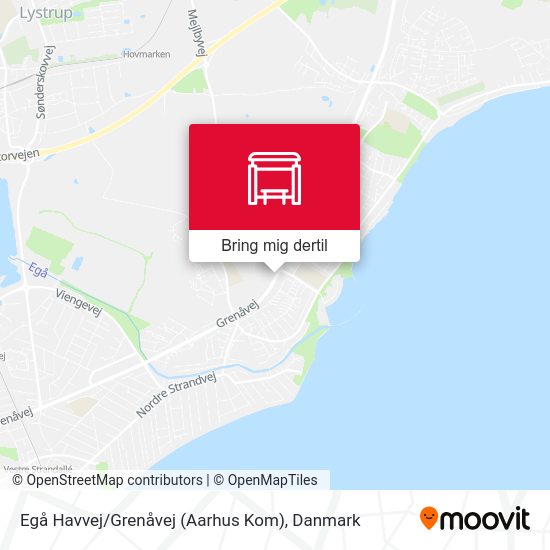 Egå Havvej / Grenåvej (Aarhus Kom) kort