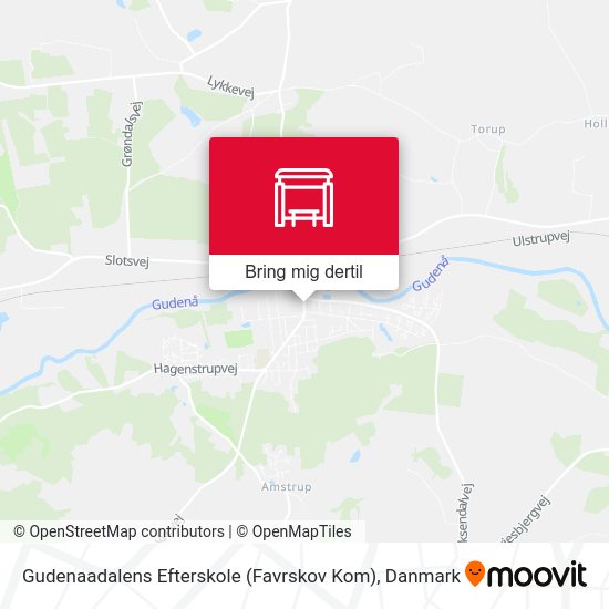 Gudenaadalens Efterskole (Favrskov Kom) kort