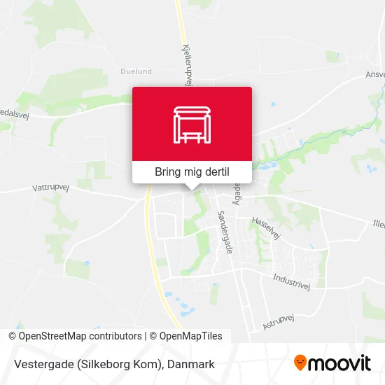 Vestergade (Silkeborg Kom) kort