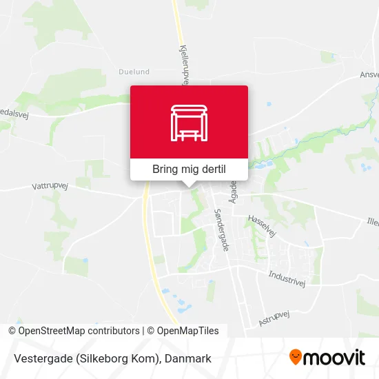 Vestergade (Silkeborg Kom) kort