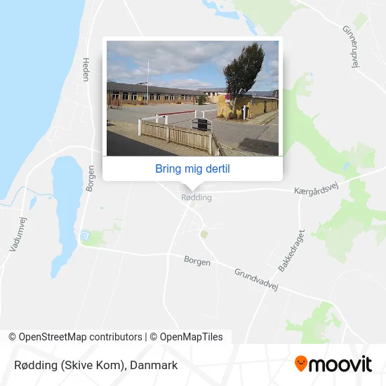 Rødding (Skive Kom) kort