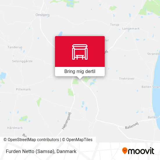 Furden Netto (Samsø) kort
