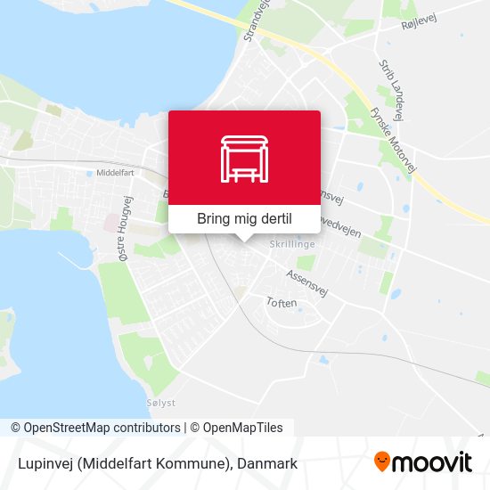 Lupinvej (Middelfart Kommune) kort