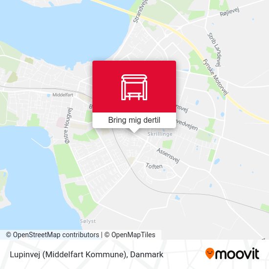 Lupinvej (Middelfart Kommune) kort