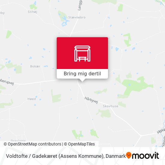 Voldtofte / Gadekæret (Assens Kommune) kort