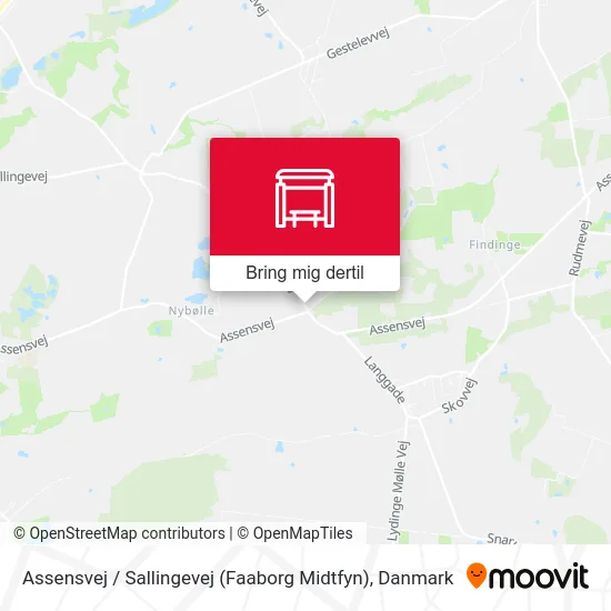 Assensvej / Sallingevej (Faaborg Midtfyn) kort