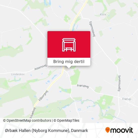 Ørbæk Hallen (Nyborg Kommune) kort