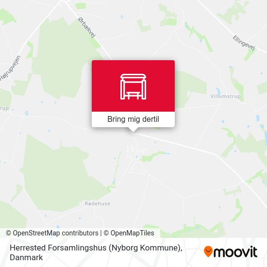 Herrested Forsamlingshus (Nyborg Kommune) kort