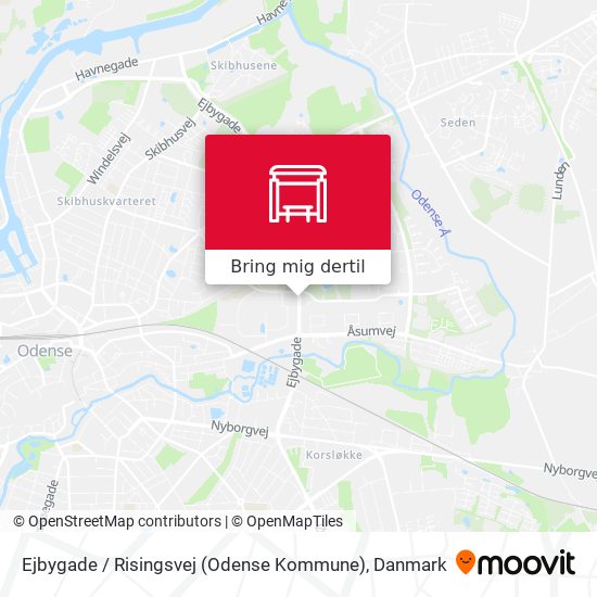 Ejbygade / Risingsvej (Odense Kommune) kort