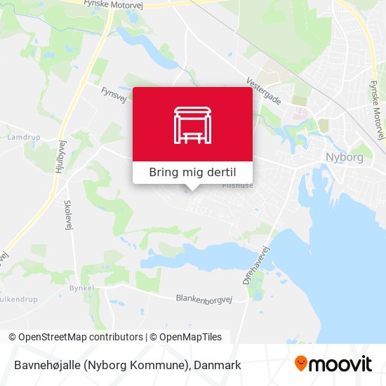 Bavnehøjalle (Nyborg Kommune) kort