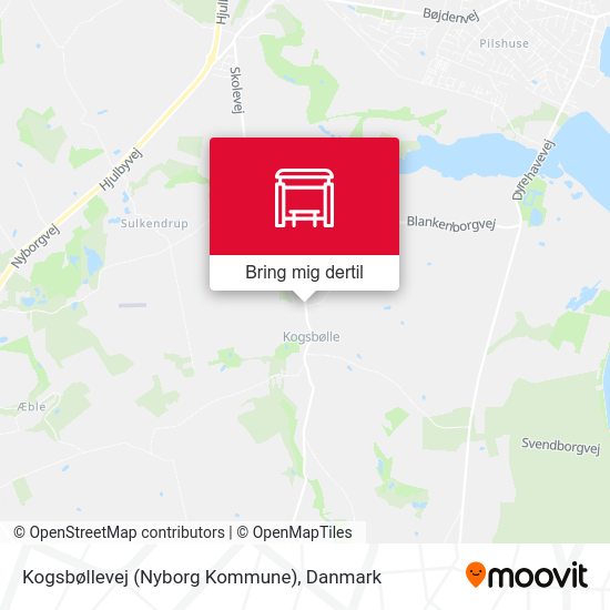 Kogsbøllevej (Nyborg Kommune) kort