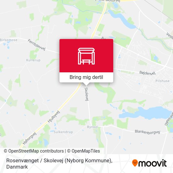 Rosenvænget / Skolevej (Nyborg Kommune) kort