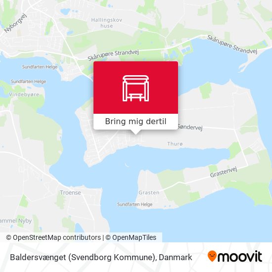 Baldersvænget (Svendborg Kommune) kort