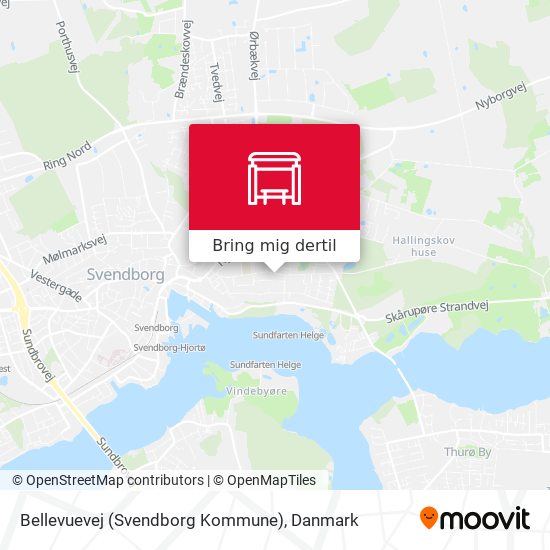 Bellevuevej (Svendborg Kommune) kort