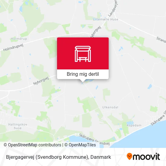 Bjergagervej (Svendborg Kommune) kort
