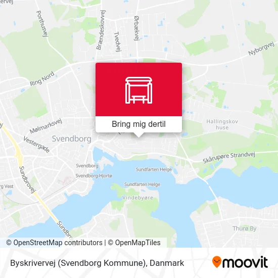 Byskrivervej (Svendborg Kommune) kort