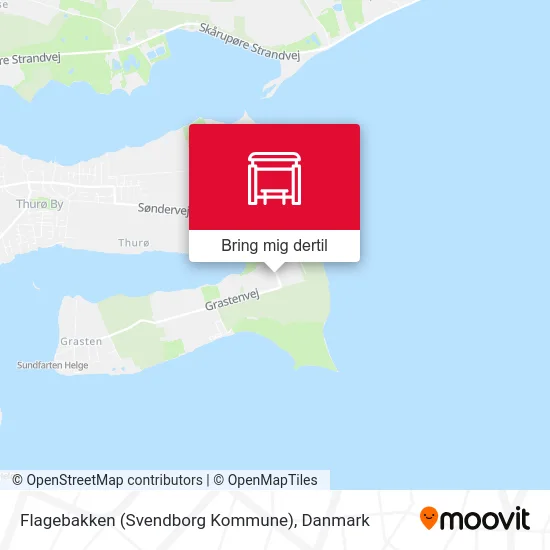 Flagebakken (Svendborg Kommune) kort